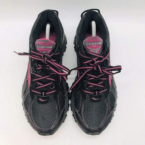Saucony Excursion TR 7 15170-1 Running Shoe Women's 8 Black Pink Low Top Sneaker - Picture 5 of 12